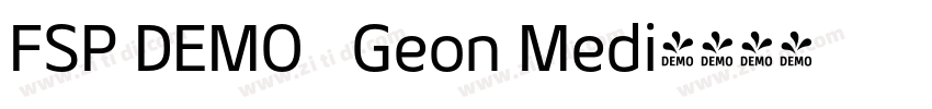 FSP DEMO   Geon Medi字体转换